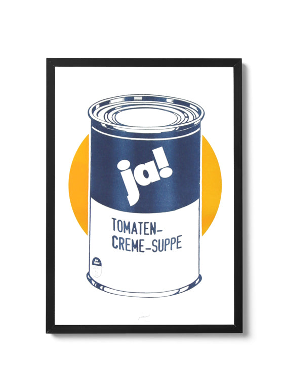 Risographie Tomaten-Creme-Suppe (Sonnengelb)